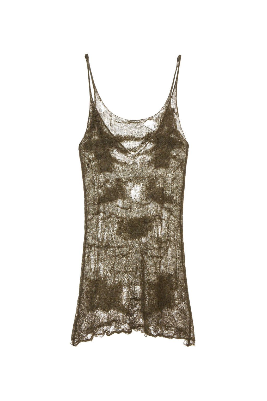 Deinet - Distressed Knit Vest (Khaki) product image 1 | TRAB K-Fashion Australia