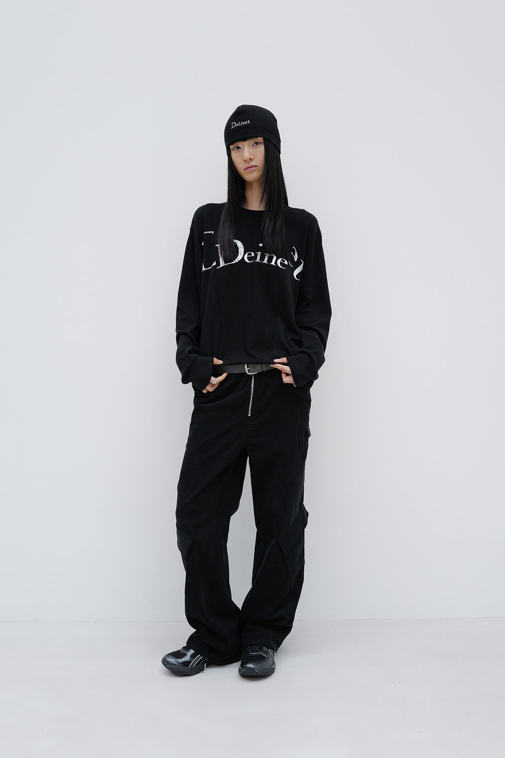Deinet - Deinet Corduroy Utility Cargo Pants (Black) product image 4 | TRAB K-Fashion Australia