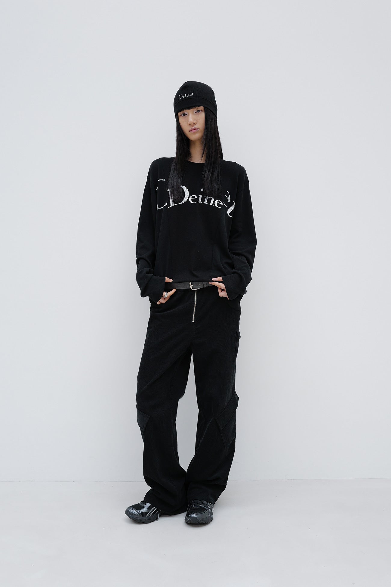 Deinet - Deinet Corduroy Utility Cargo Pants (Black) product image 4 | TRAB K-Fashion Australia