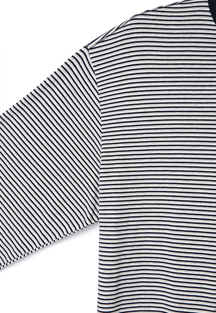 Art if acts - Washed Stripe Long Sleeve (Navy) product image 9 | TRAB K-Fashion Australia