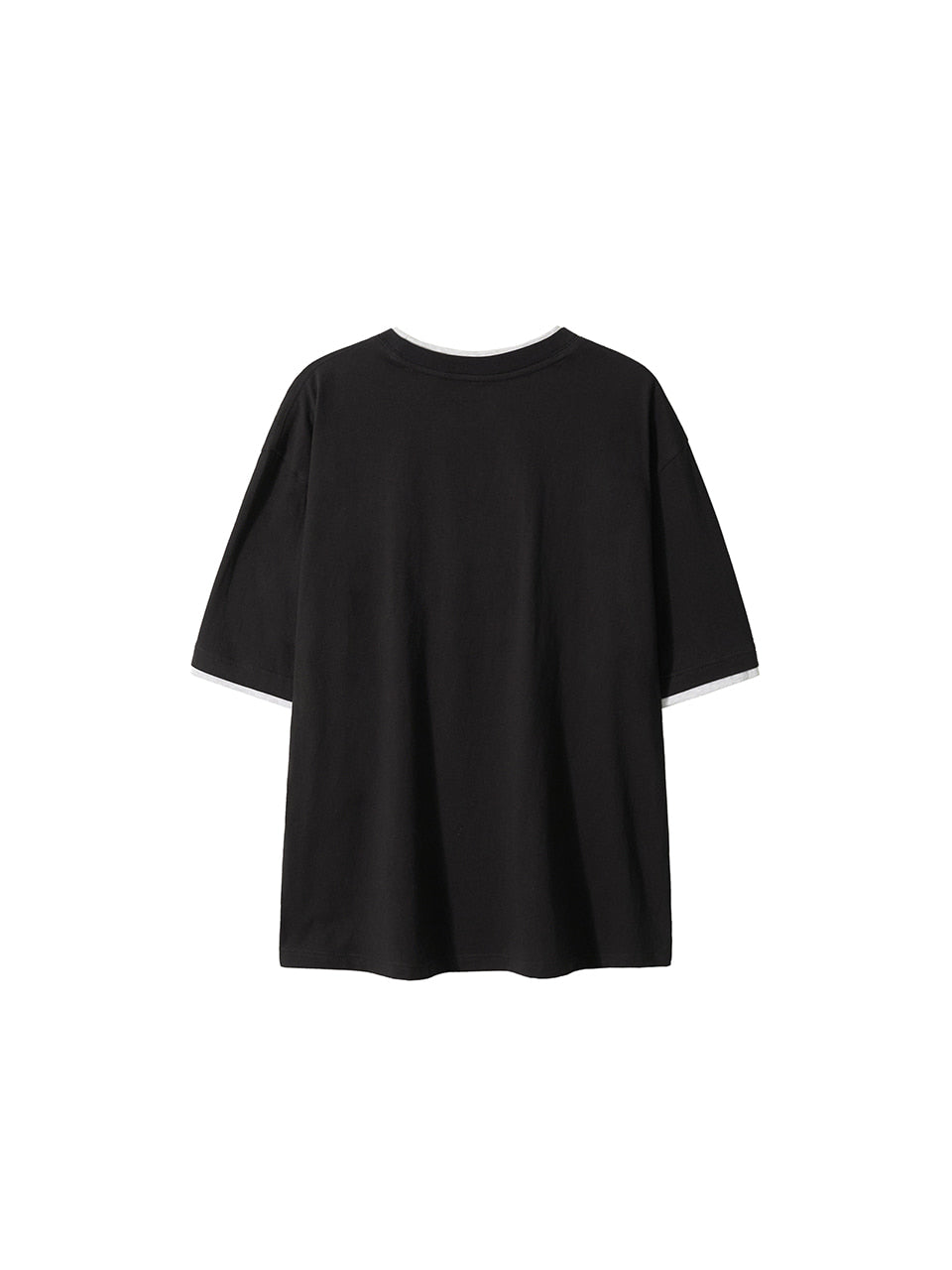 Kijun - Double Layered Tee (Charcoal) product image 8 | TRAB K-Fashion Australia