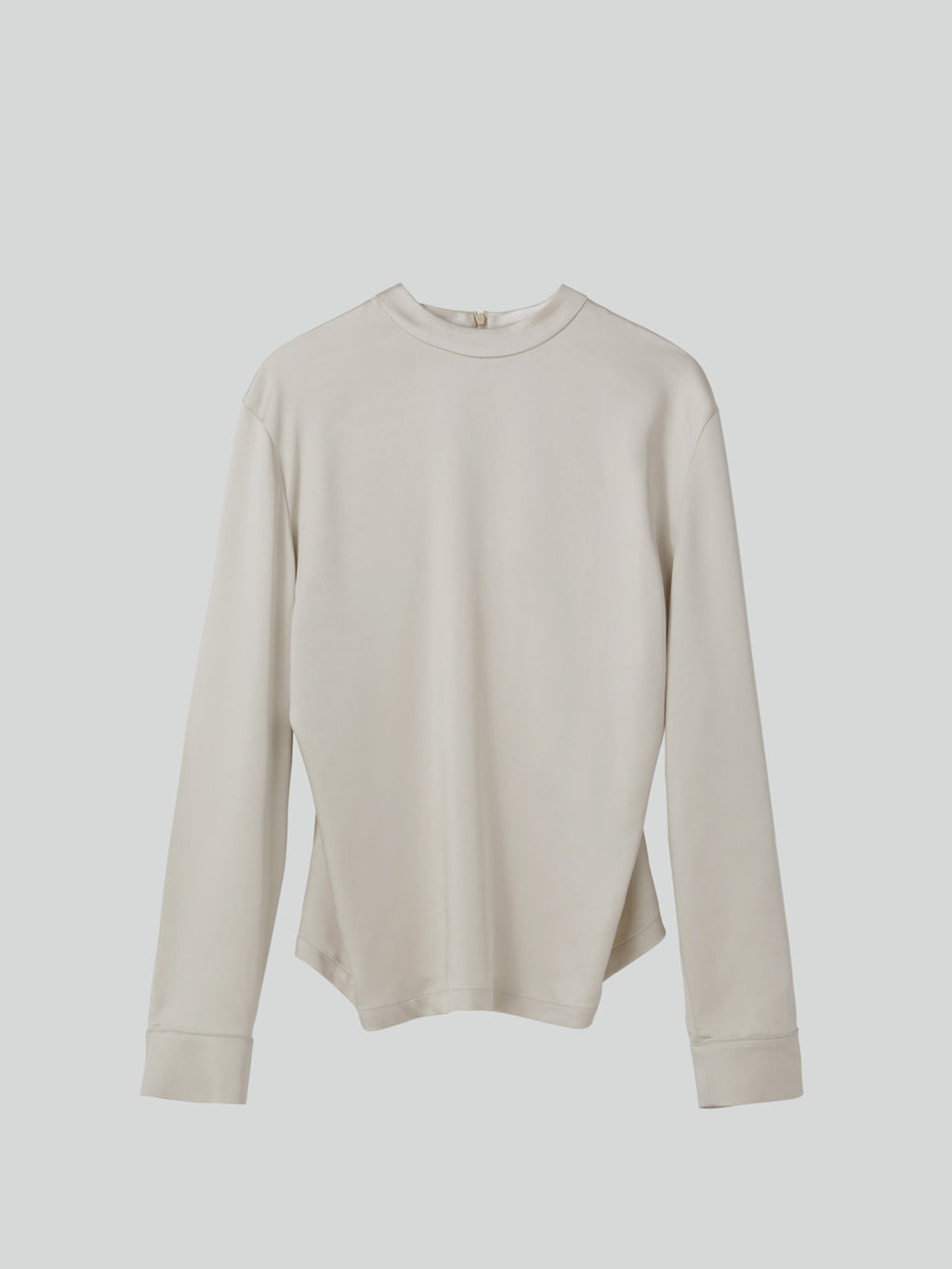 Recto - Open Back Scarf Satin Blouse (Pale Beige) product image 10 | TRAB K-Fashion Australia