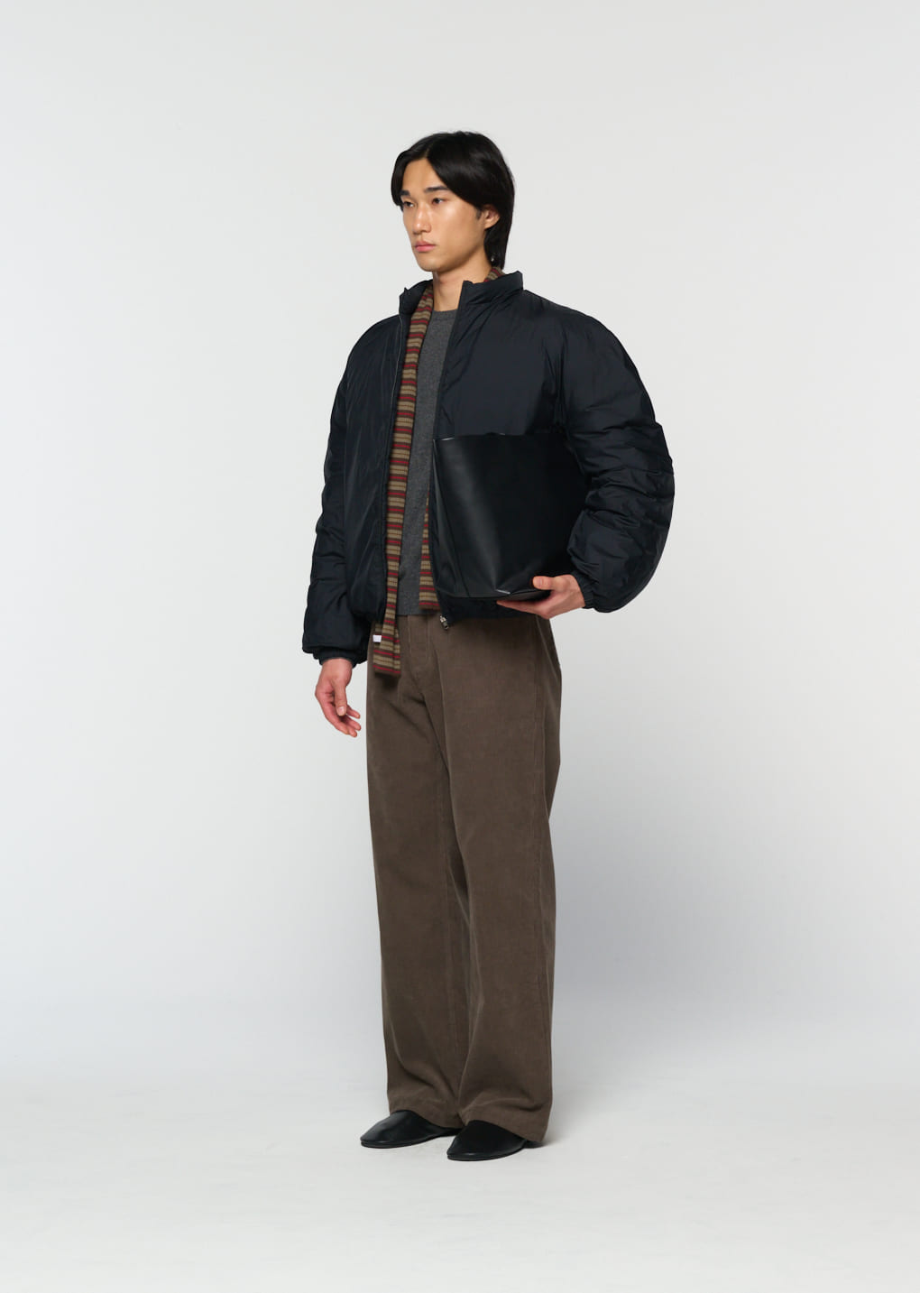 Amomento - [Pre-Order] goose down reversible jumper (Black) product image 5 | TRAB K-Fashion Australia