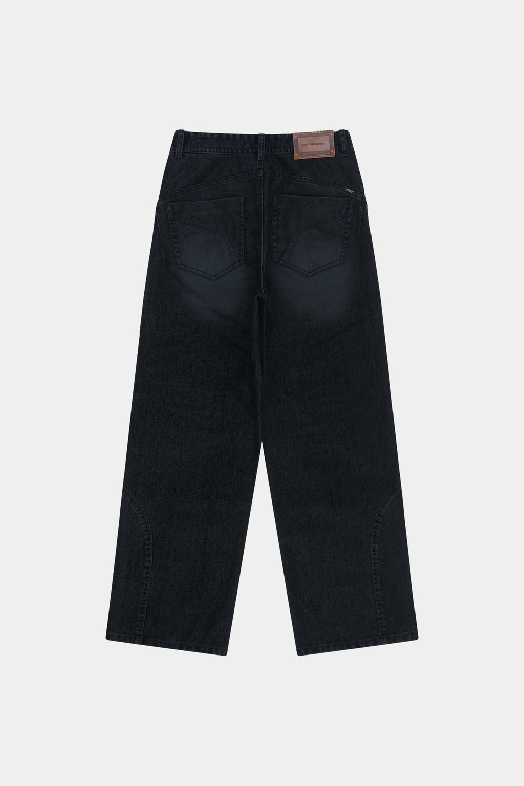 Andersson Bell - Unisex Rodeo Biker Wide-Leg Jeans (black) (Black) product image 12 | TRAB K-Fashion Australia