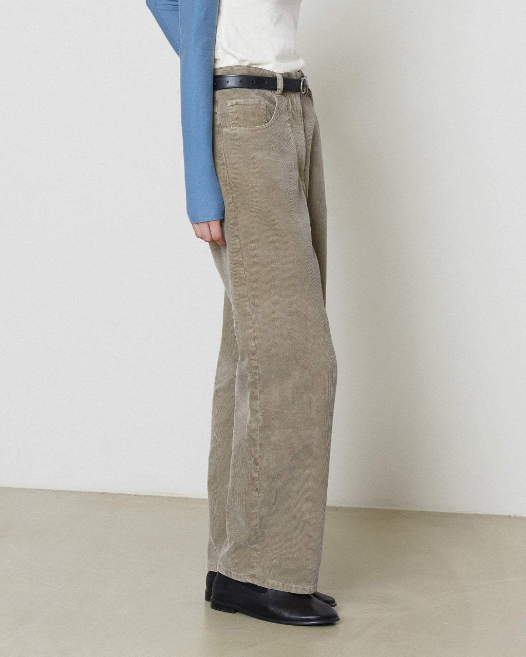 Brownyard - Garment Dyed Corduroy Pants (Dark Beige) product image 5 | TRAB K-Fashion Australia