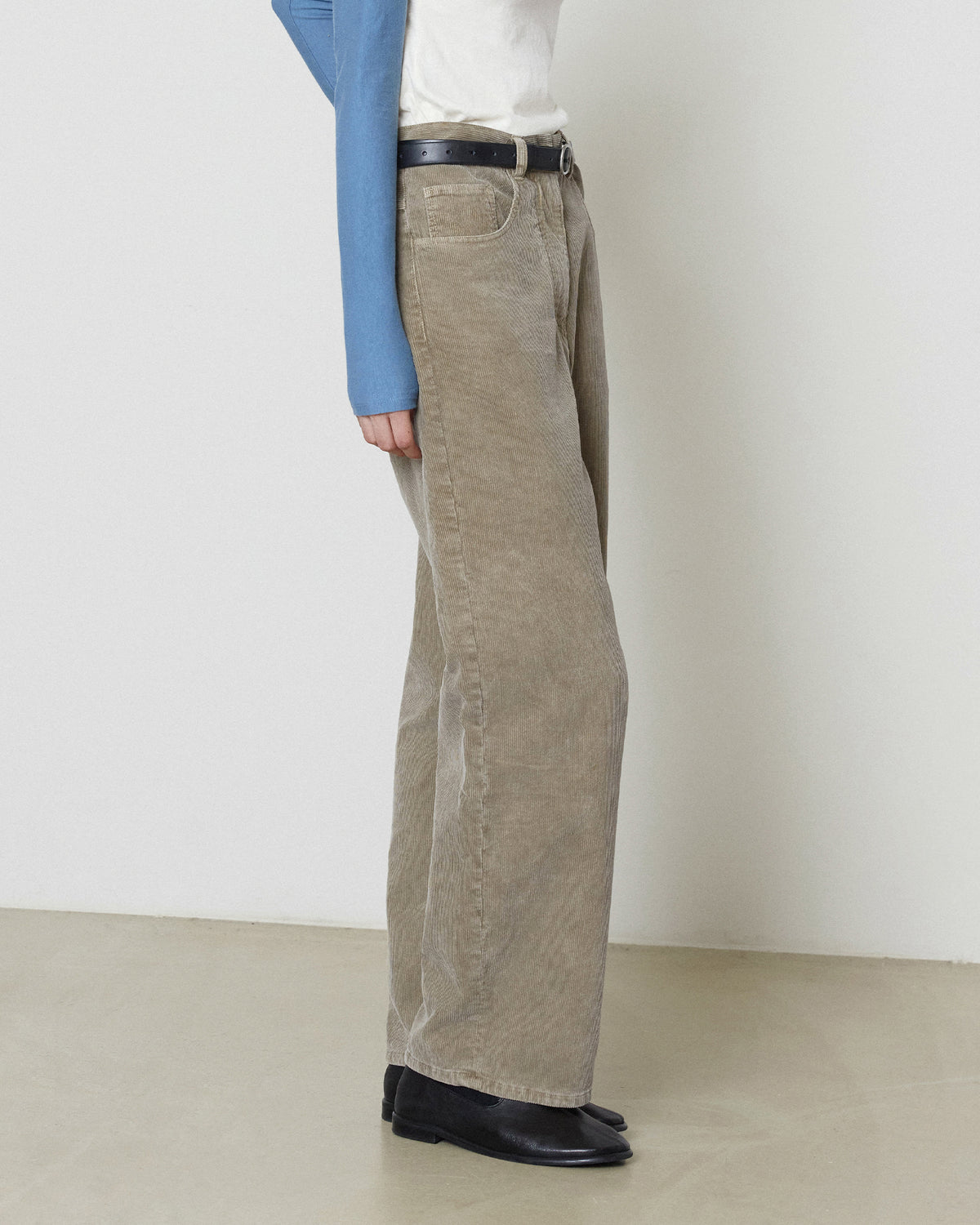 Brownyard - Garment Dyed Corduroy Pants (Dark Beige) product image 5 | TRAB K-Fashion Australia