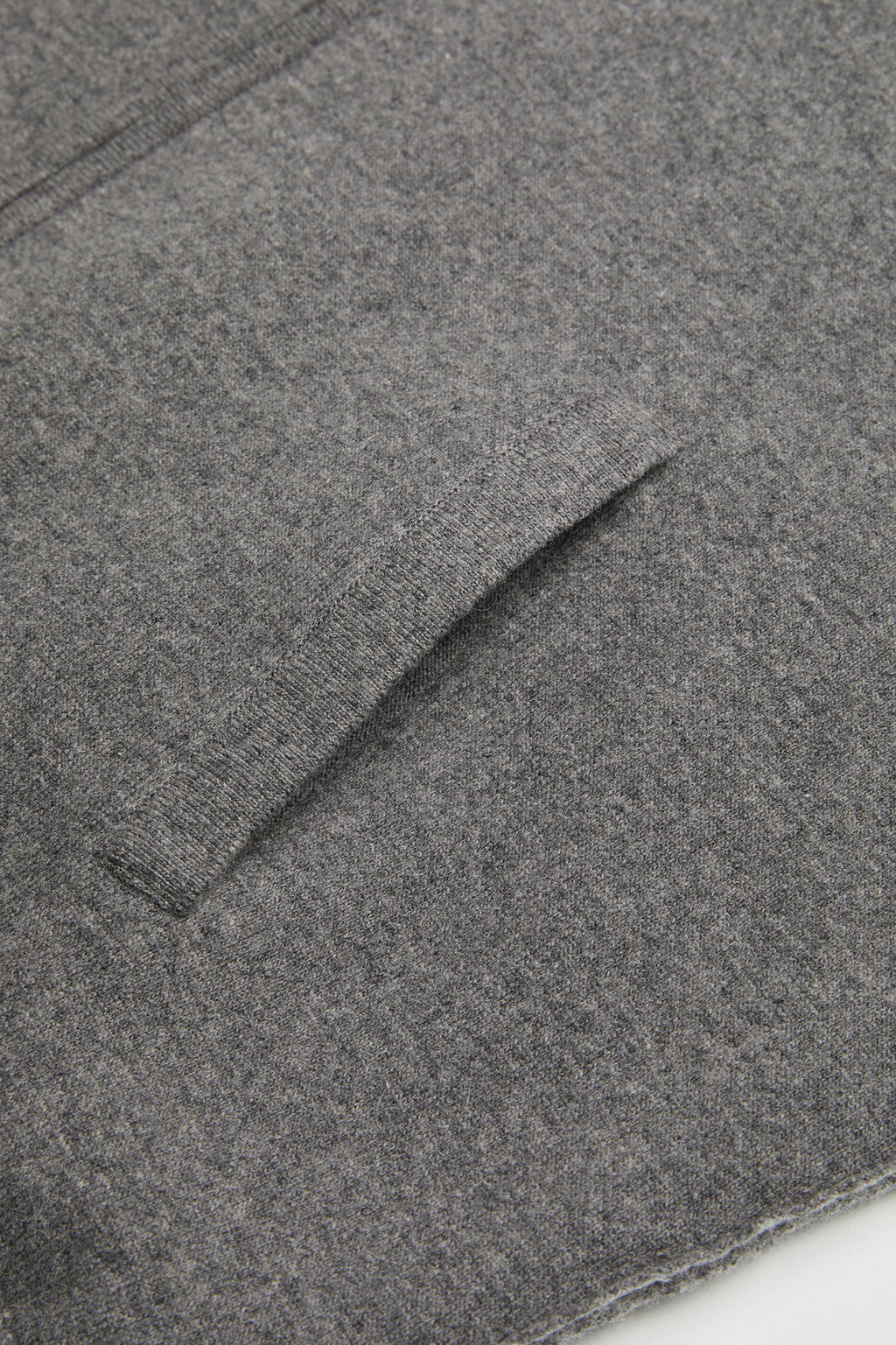 Coor - Double Face Wool And Blend Hoodie Zip-Up (Melange Charcoal) product image 6 | TRAB K-Fashion Australia