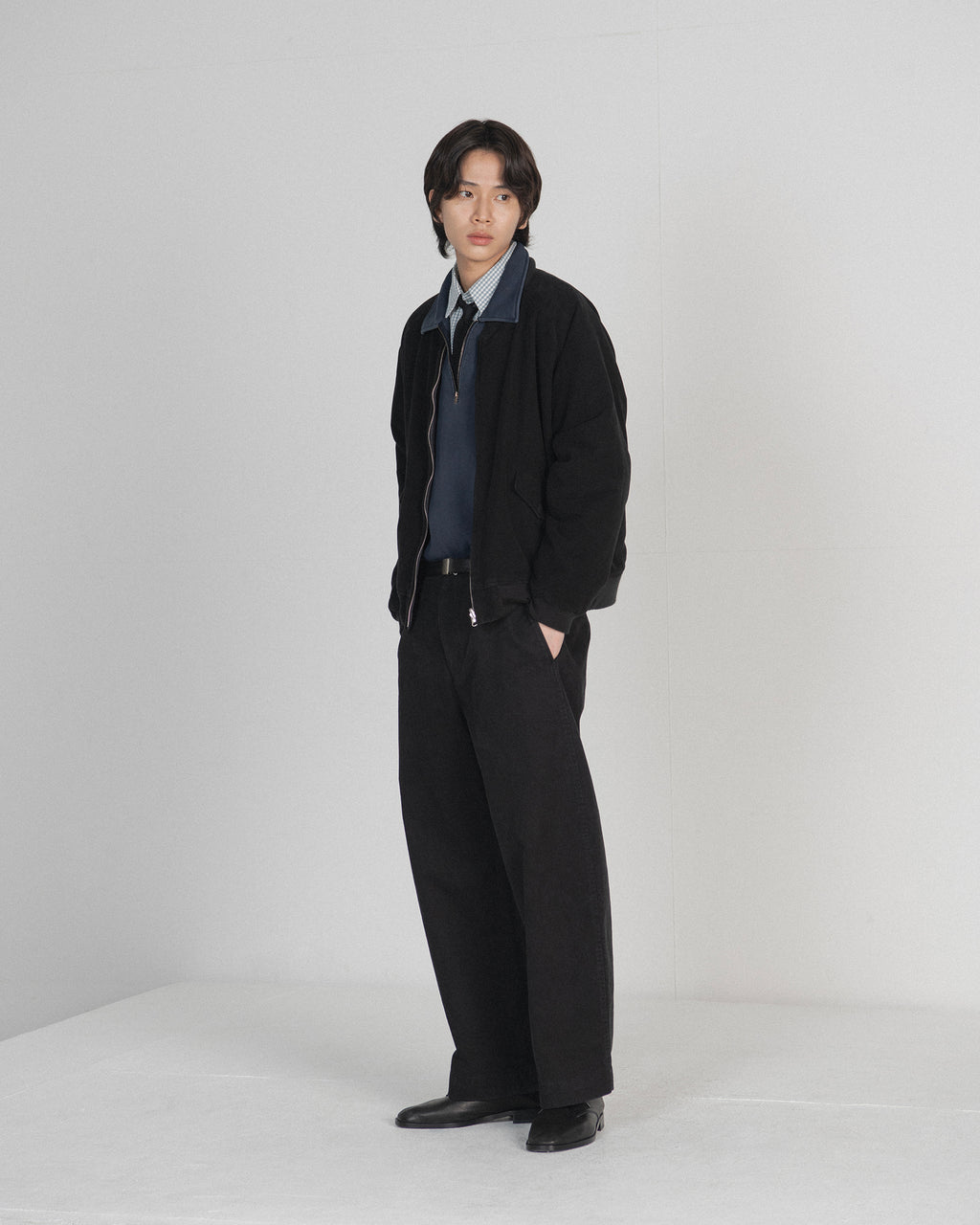 Brownyard - Reversible Moleskin Blouson (Black) product image 3 | TRAB K-Fashion Australia
