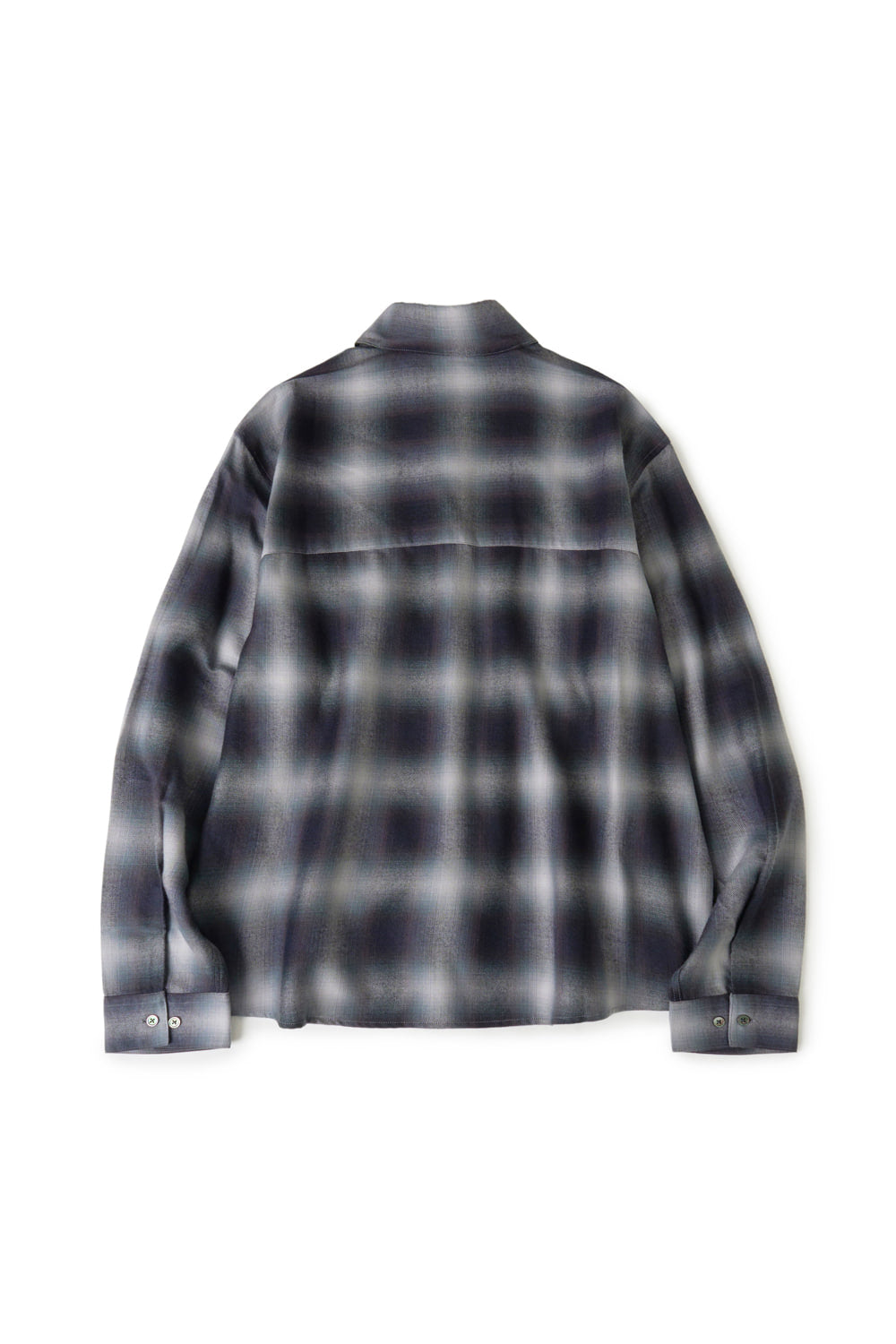 Hatchingroom - Regular Shirt Ombre Check (Blue/Grey) product image 2 | TRAB K-Fashion Australia