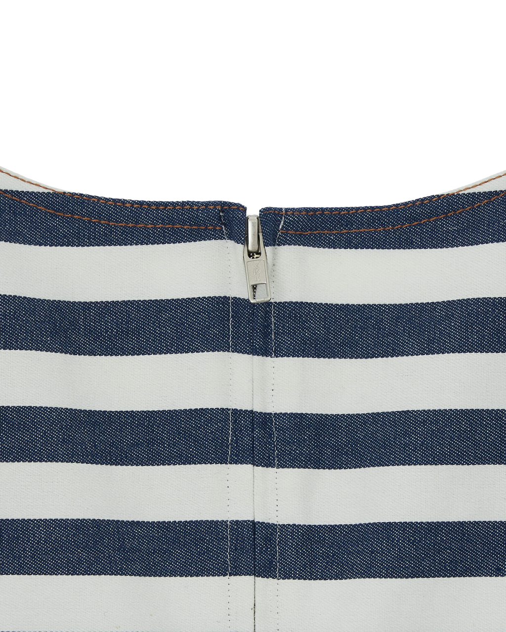 Kimhe Kim - Striped Sleeveless Denim Mini Dress (Navy) product image 10 | TRAB K-Fashion Australia