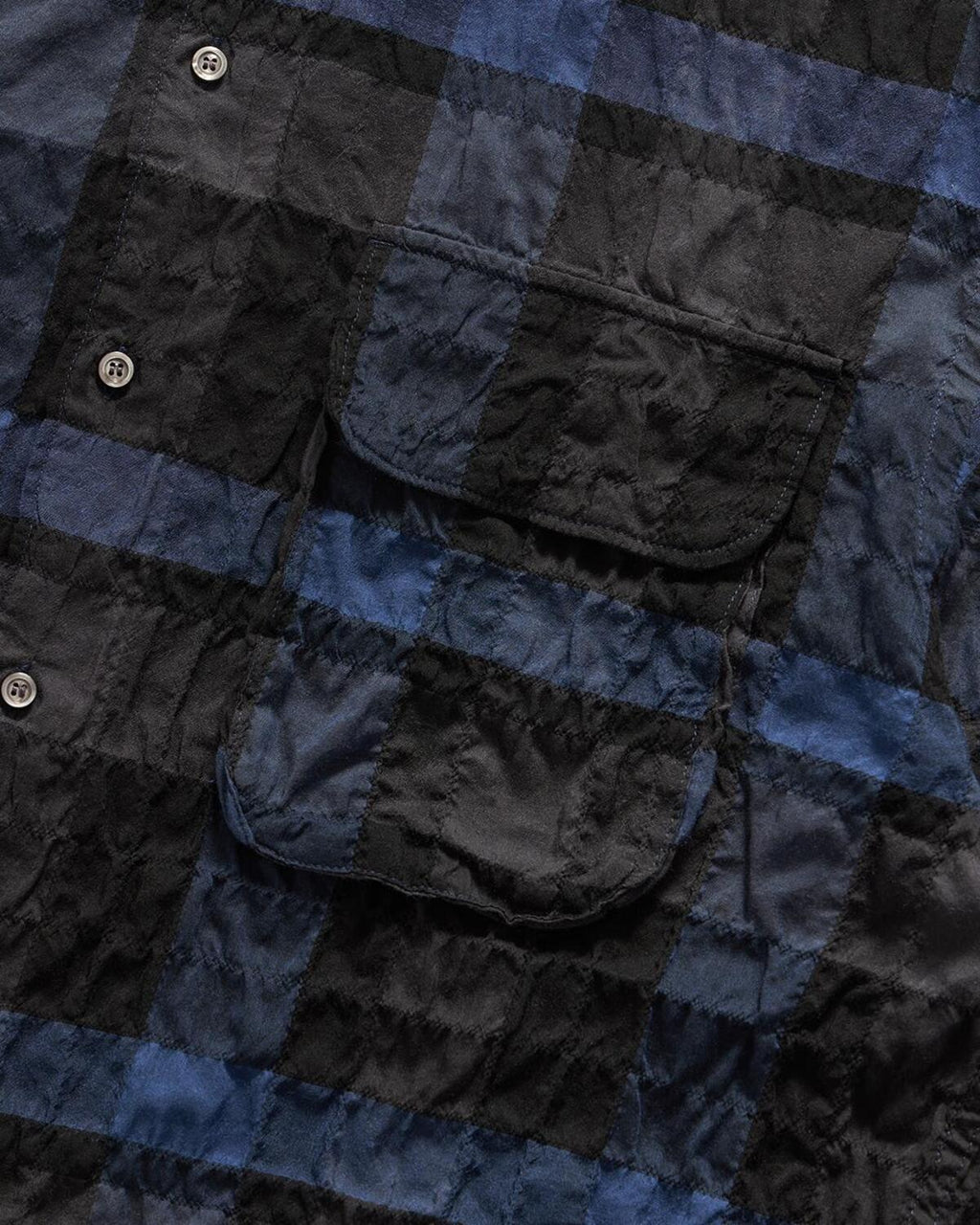 Eastlogue - Comfy Half Shirts (Navy Check) product image 4 | TRAB K-Fashion Australia