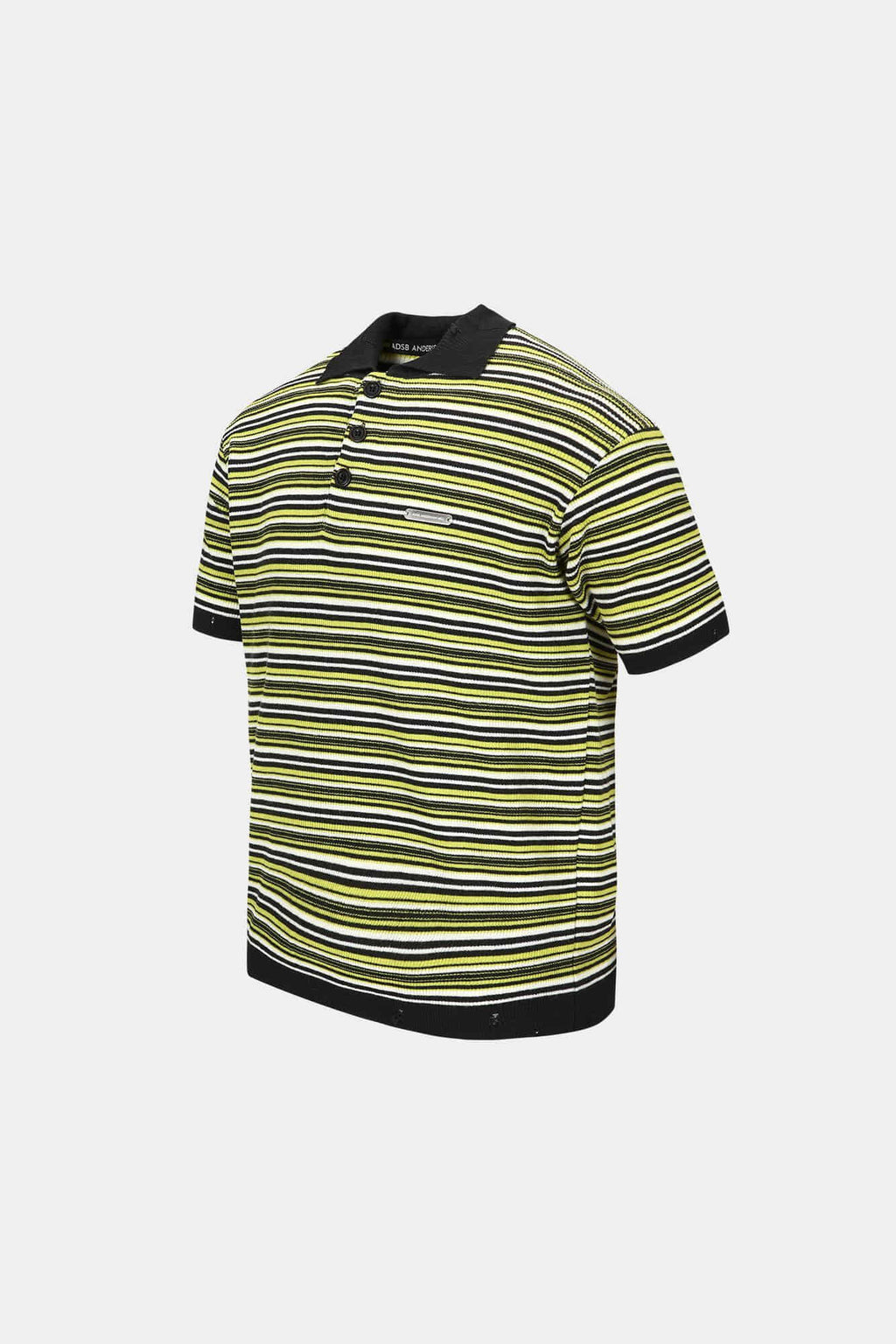 Andersson Bell - Stripe Polo Sweater (Charcoal/Lime) product image 11 | TRAB K-Fashion Australia