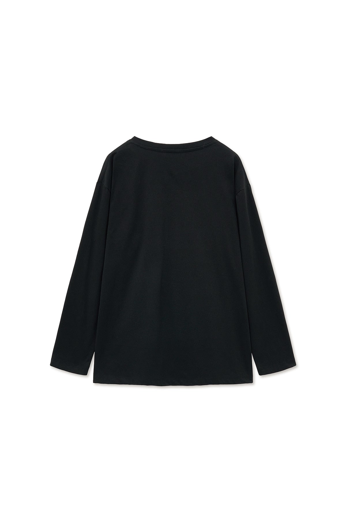 Matin Kim - Tuck Point Long Sleeve Top (Black) product image 2 | TRAB K-Fashion Australia