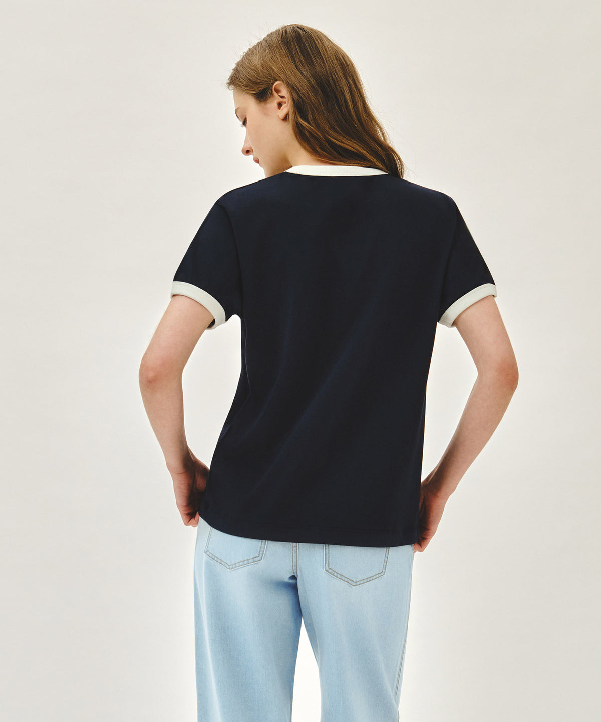 Marithe & Francois Girbaud - Vintage Logo Ringer Tee (Navy) product image 3 | TRAB K-Fashion Australia