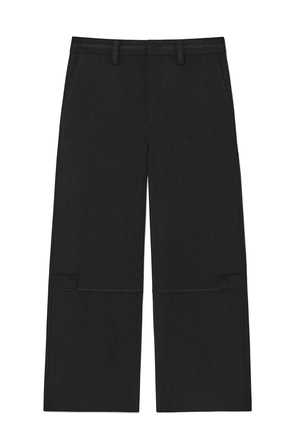 Matin Kim - Stitch Point Button Trouser (Charcoal) product image 1 | TRAB K-Fashion Australia