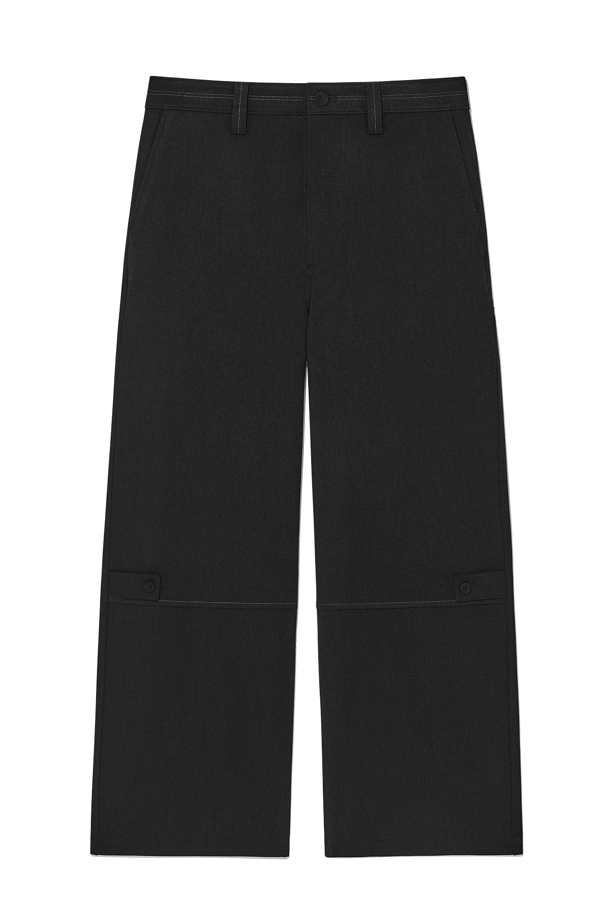 Matin Kim - Stitch Point Button Trouser (Charcoal) product image 1 | TRAB K-Fashion Australia