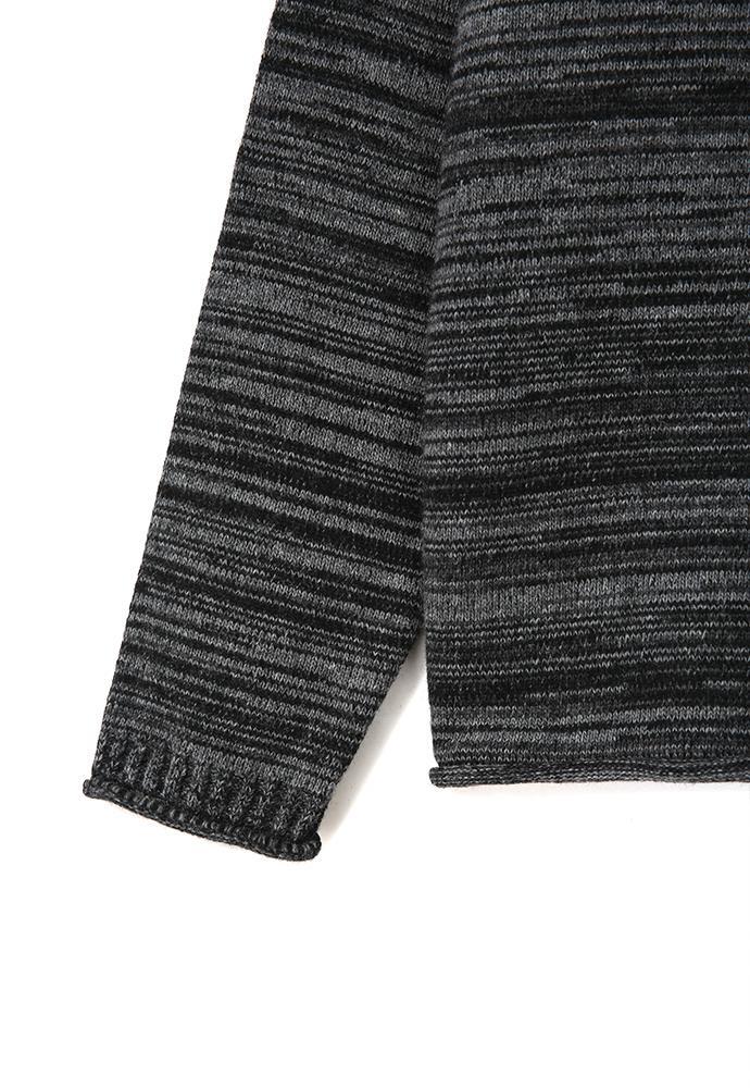 Art if acts - Melange Roll up Pullover Knit (Cliff Charcoal) product image 13 | TRAB K-Fashion Australia