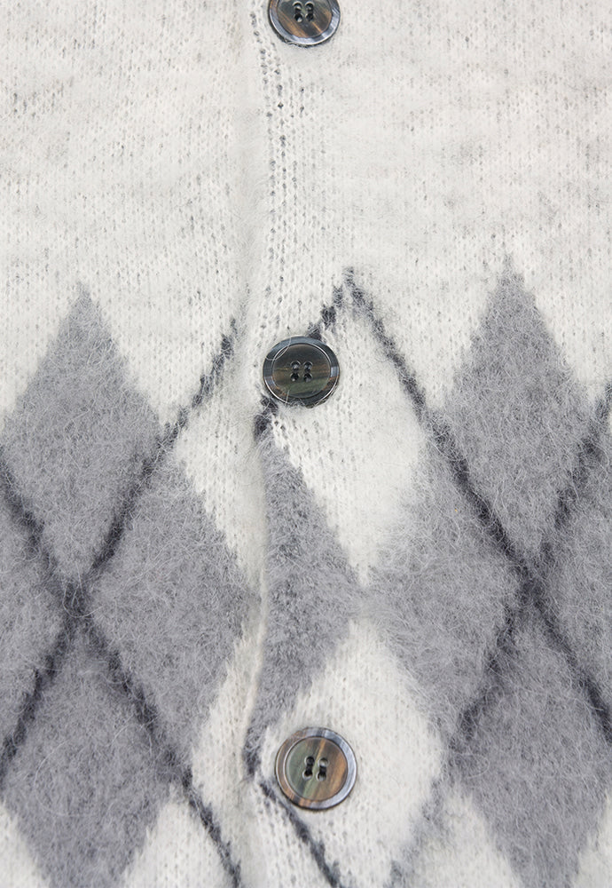 Tonywack - Stiff Mohair Cardigan (Ecru) product image 8 | TRAB K-Fashion Australia