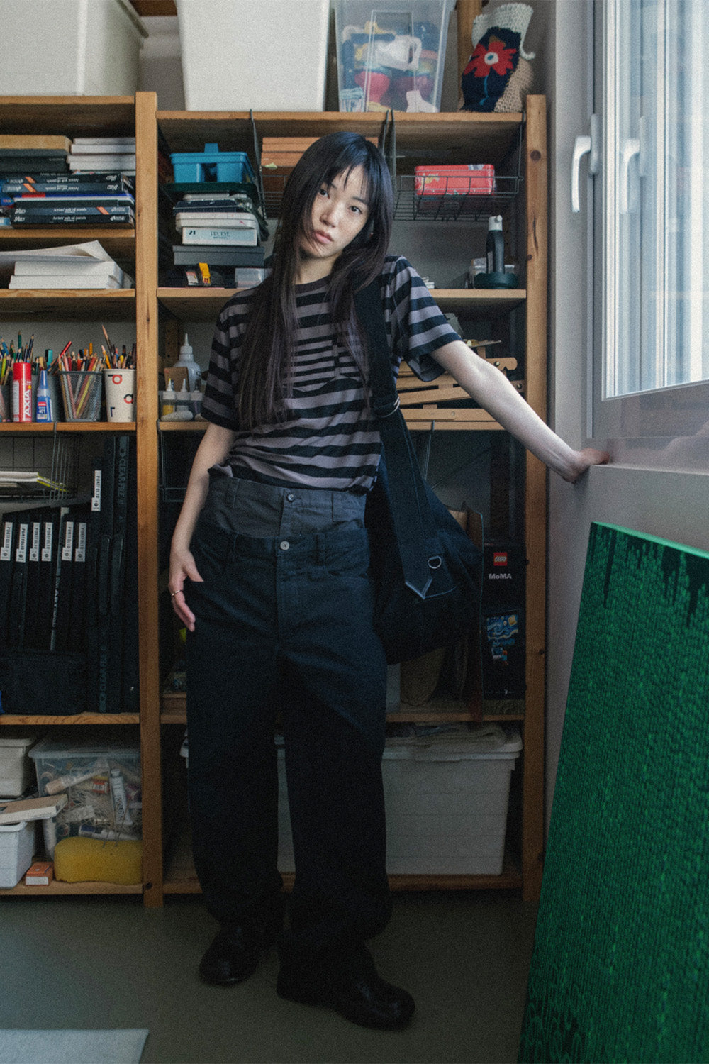 Hatchingroom - Double Waist Pants (Black) product image 9 | TRAB K-Fashion Australia
