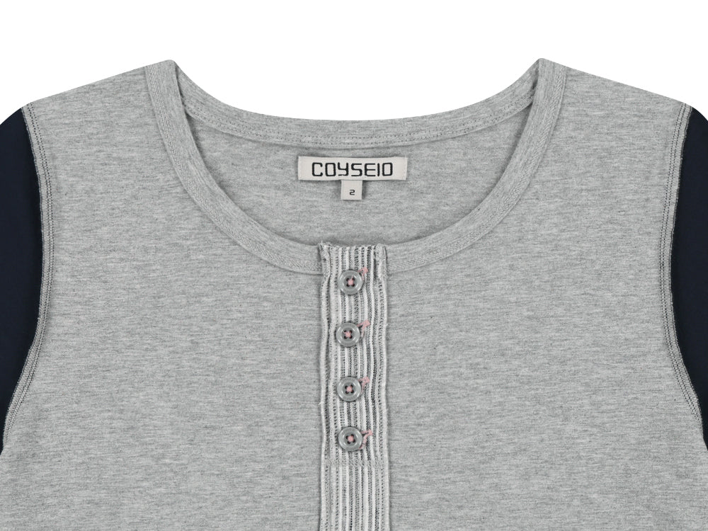 Coyseio - Dudu Reverse T-Shirt (Melange Grey) product image 14 | TRAB K-Fashion Australia