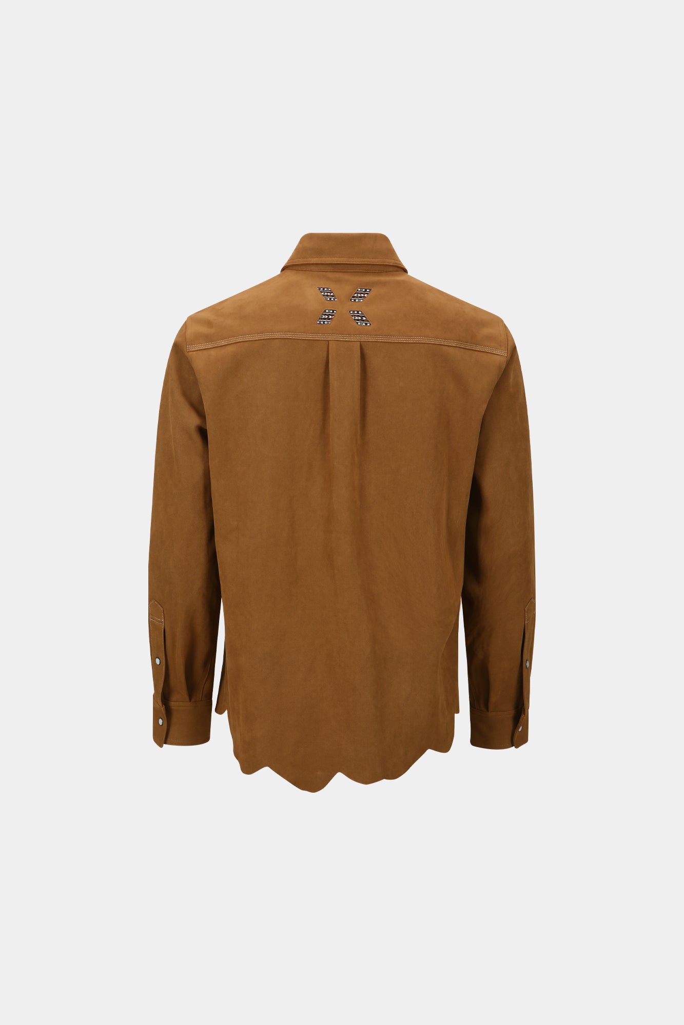 Andersson Bell - Lemmans Faux-Suede Shirts (Tan) product image 11 | TRAB K-Fashion Australia