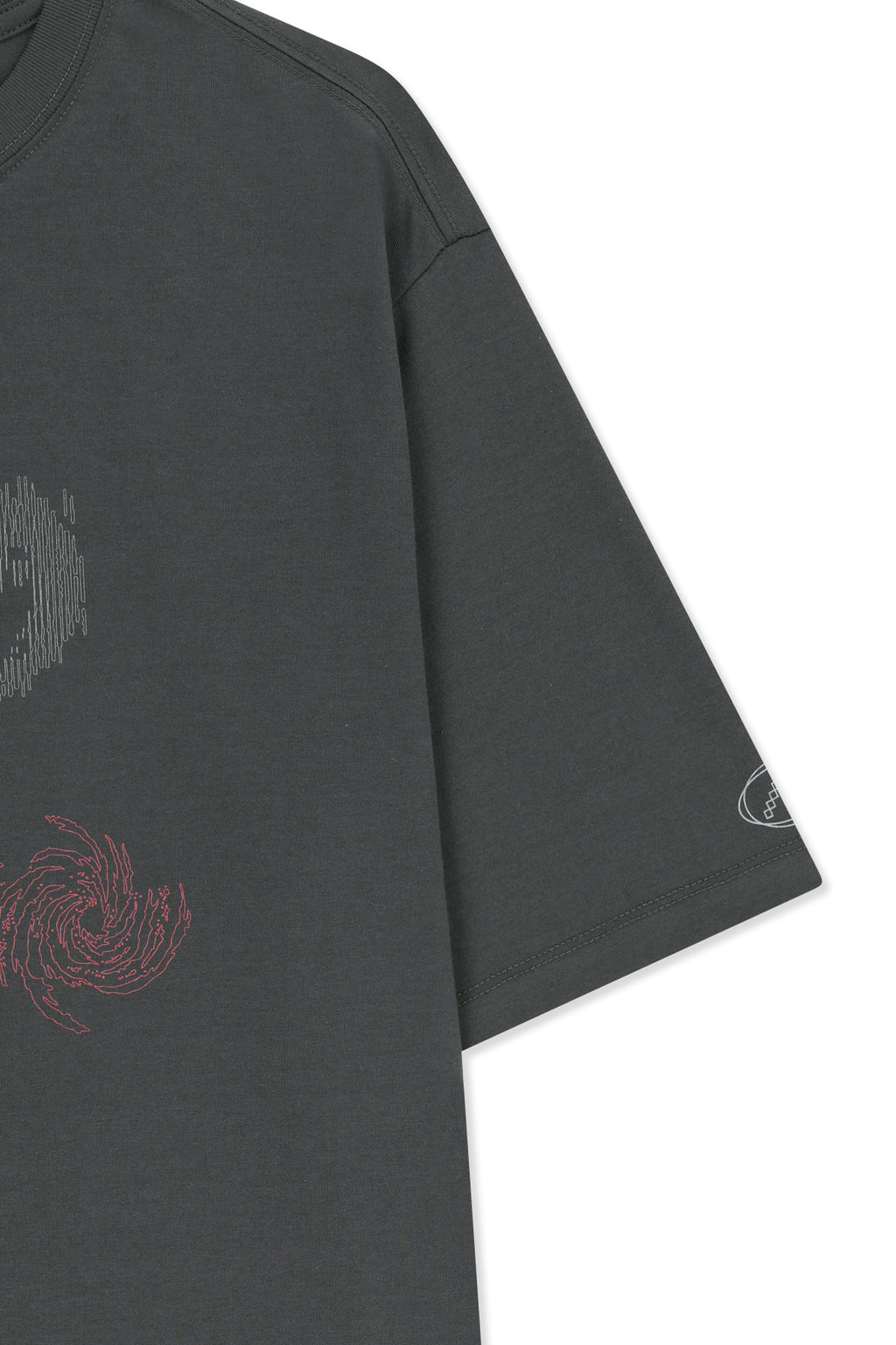 Matin Kim - Matin Pace Sprint Graffiti Top (Charcoal) product image 4 | TRAB K-Fashion Australia