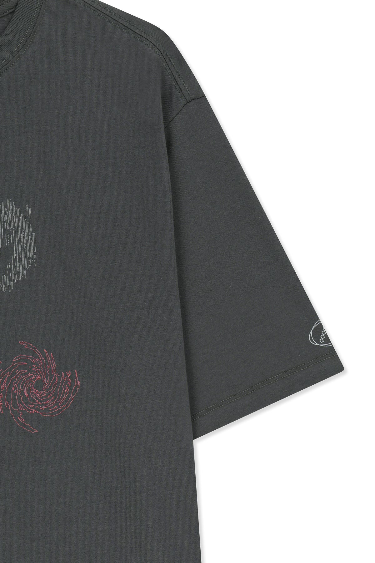 Matin Kim - Matin Pace Sprint Graffiti Top (Charcoal) product image 4 | TRAB K-Fashion Australia