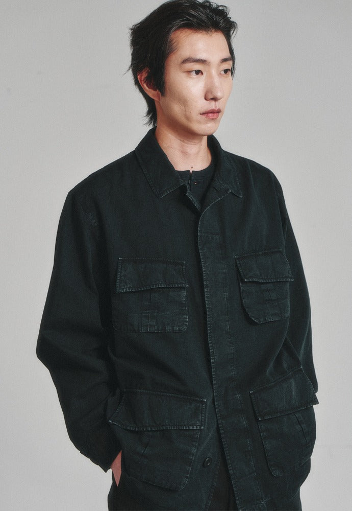 Art if acts - Garment Dyed Jungle Fatigue Jacket (Vintage Black) product image 1 | TRAB K-Fashion Australia