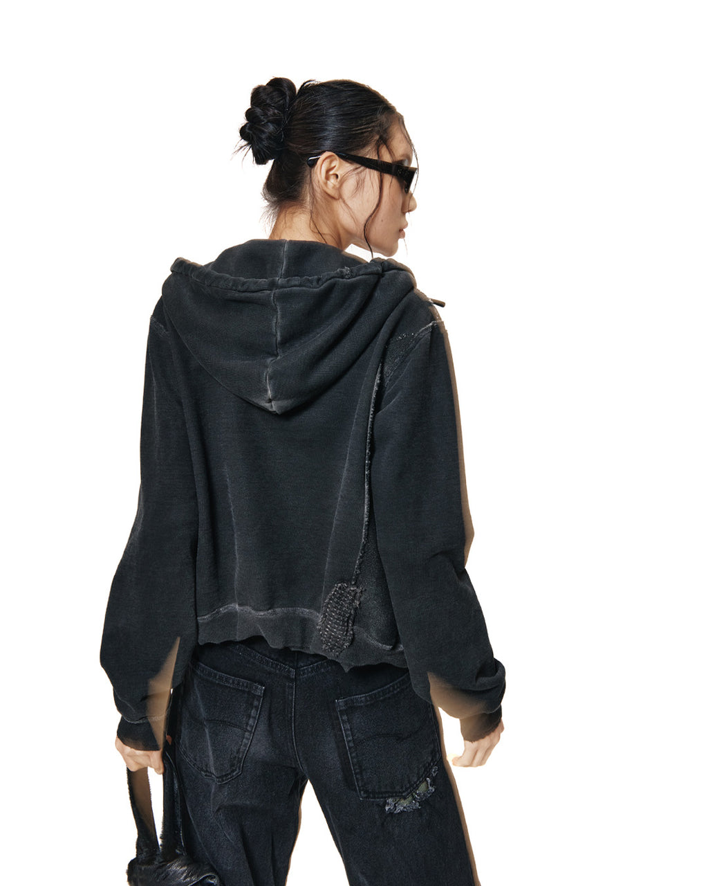 XLIM - Ep.8 Women 01 Hoodie Zipup (Black) product image 12 | TRAB K-Fashion Australia