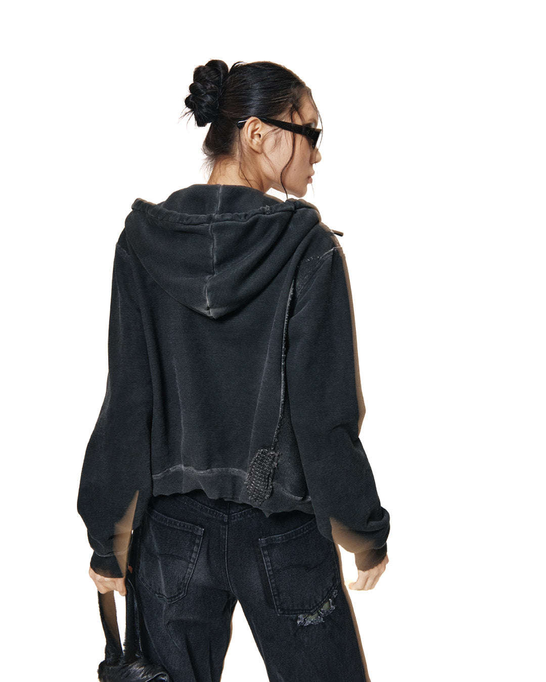 XLIM - Ep.8 Women 01 Hoodie Zipup (Black) product image 12 | TRAB K-Fashion Australia