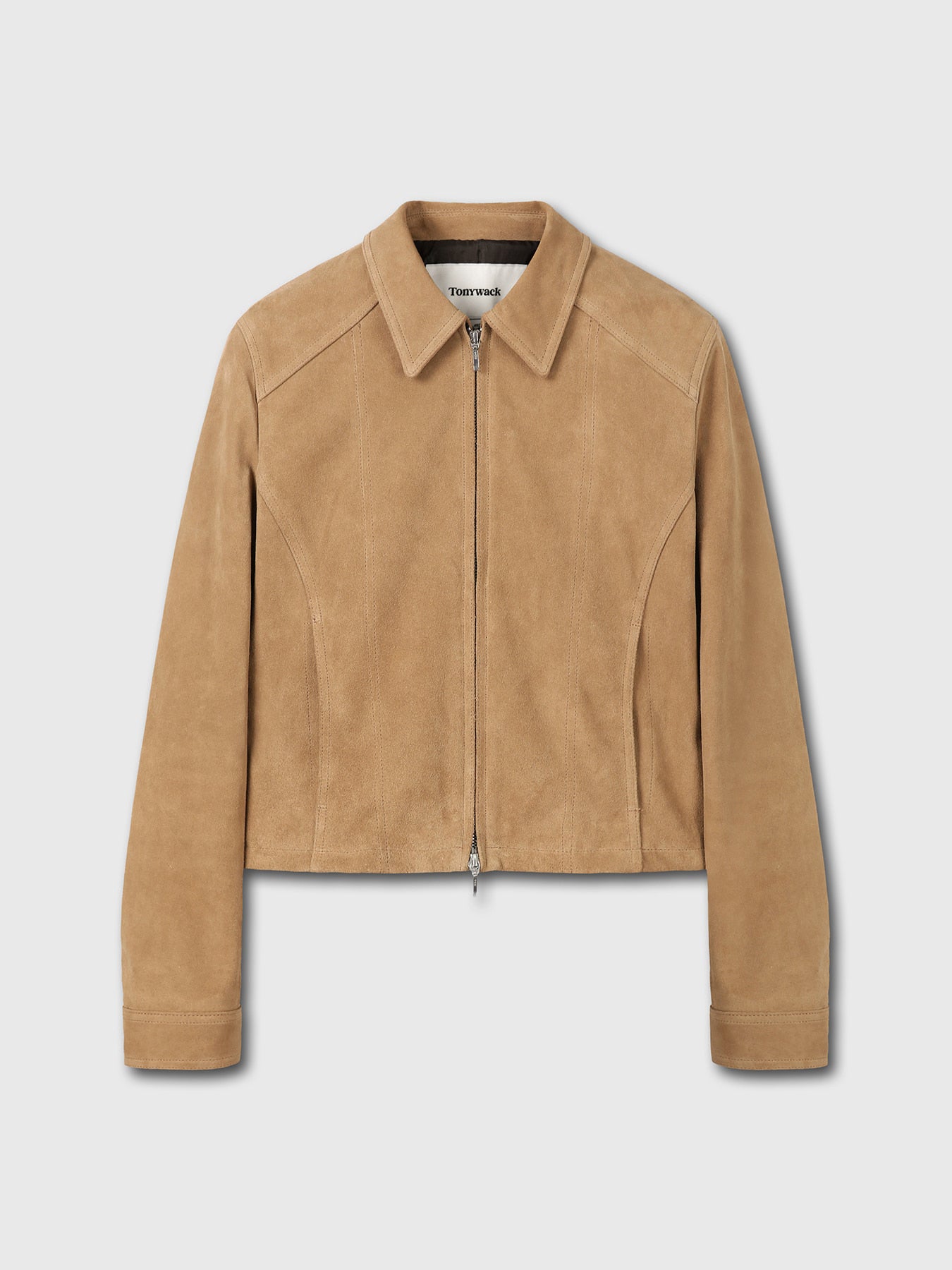 Tonywack - Suede Cropped Jacket (Light Beige) product image 7 | TRAB K-Fashion Australia