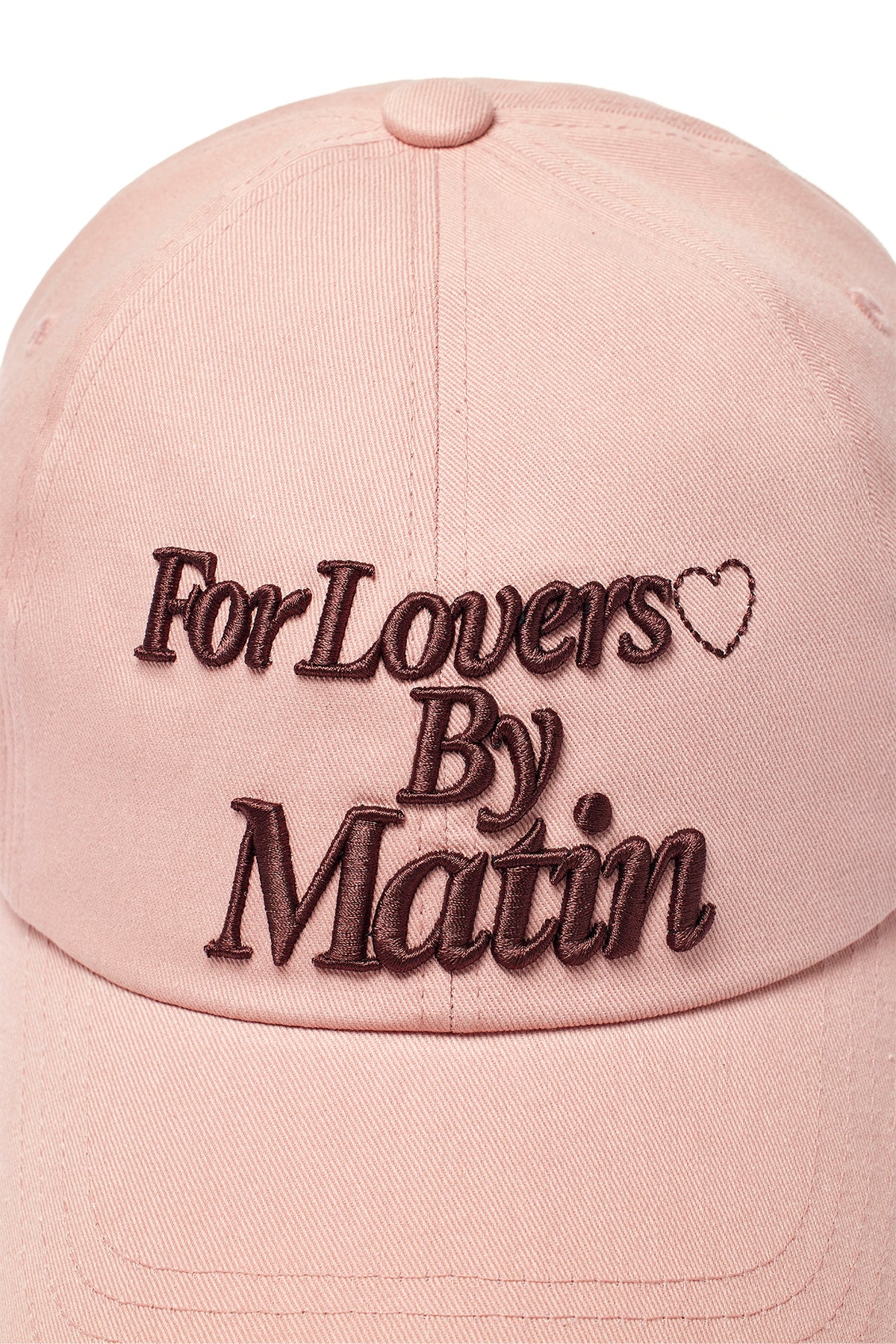 Matin Kim - For Lovers Logo Point Ball Cap (Light Pink) product image 4 | TRAB K-Fashion Australia