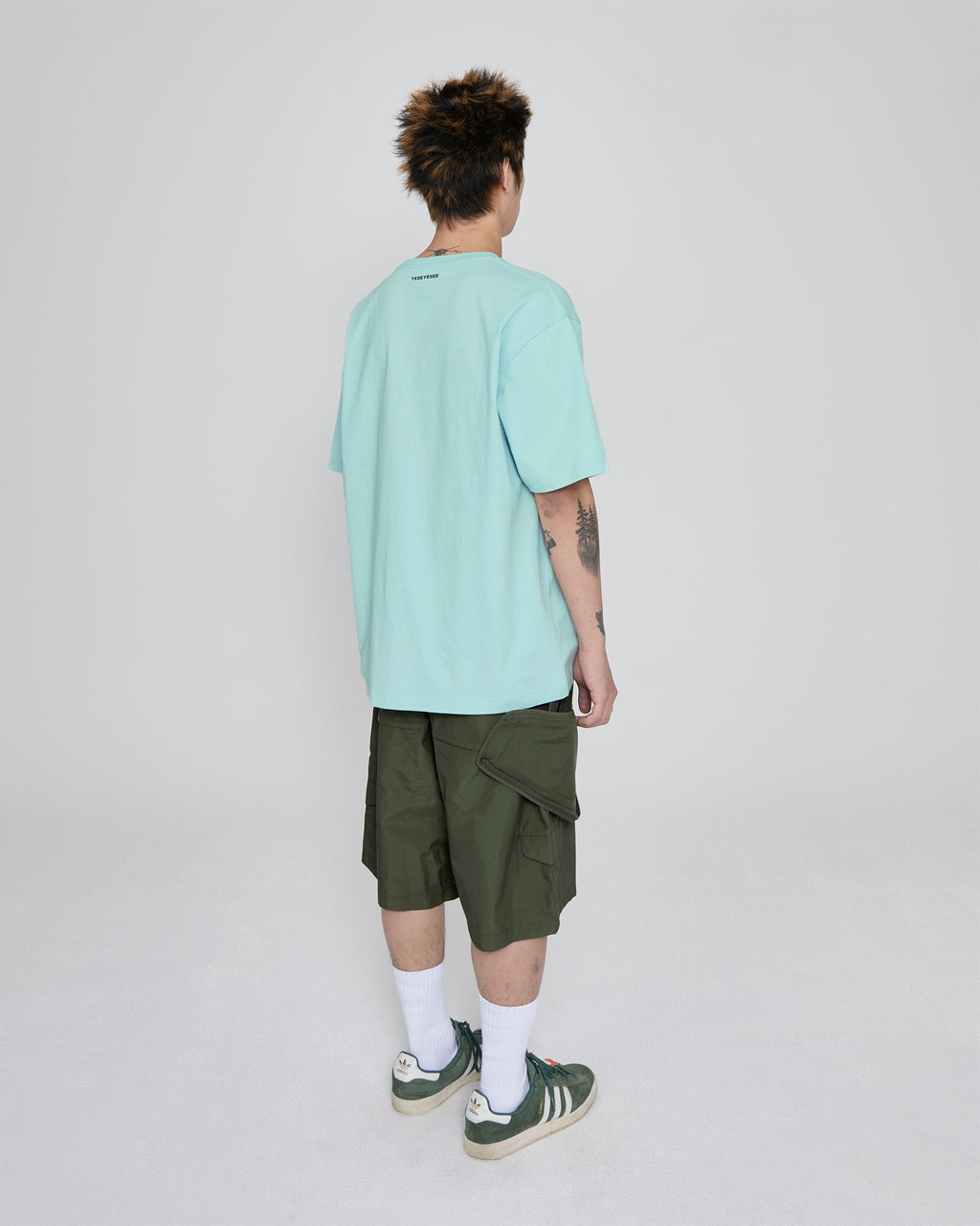 yeseyesee - Striking Cargo Shorts (Olive) product image 12 | TRAB K-Fashion Australia
