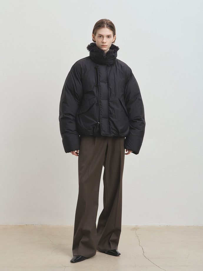 Tonywack - Shearling Collar Puffer Blouson (Black) product image 3 | TRAB K-Fashion Australia