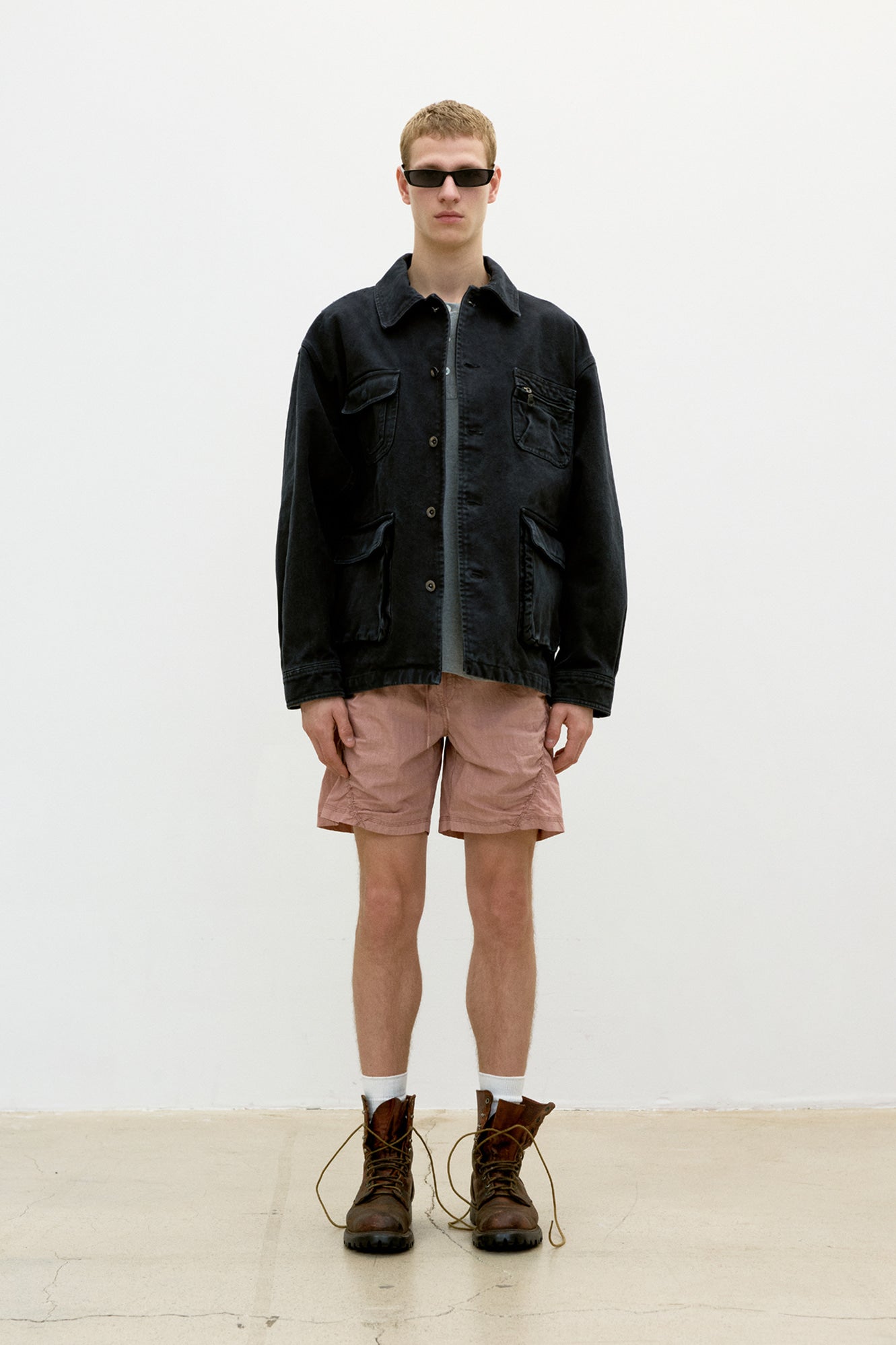 Coor - Over Dyed Coverall Jacket (Washed Charcoal) product image 2 | TRAB K-Fashion Australia