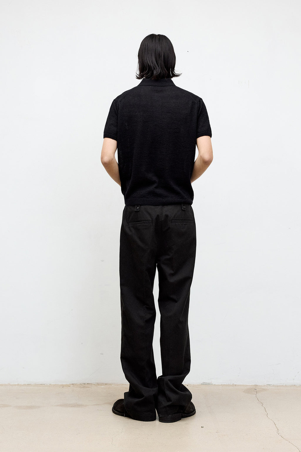 Coor - Haily Alpaca Blend Polo Knit (Black) product image 4 | TRAB K-Fashion Australia