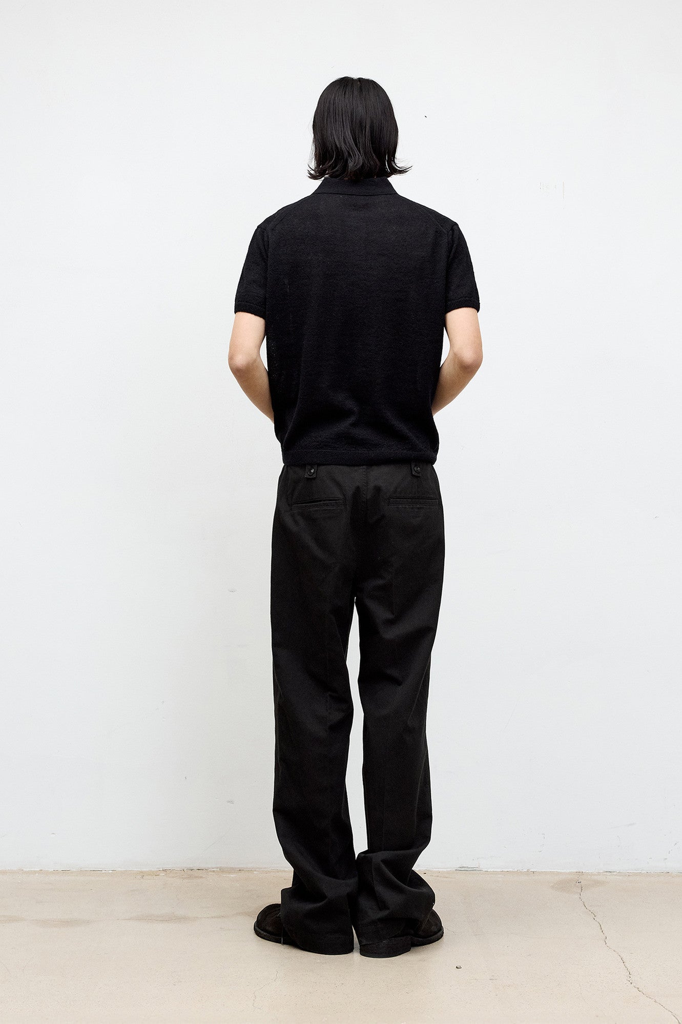 Coor - Haily Alpaca Blend Polo Knit (Black) product image 4 | TRAB K-Fashion Australia