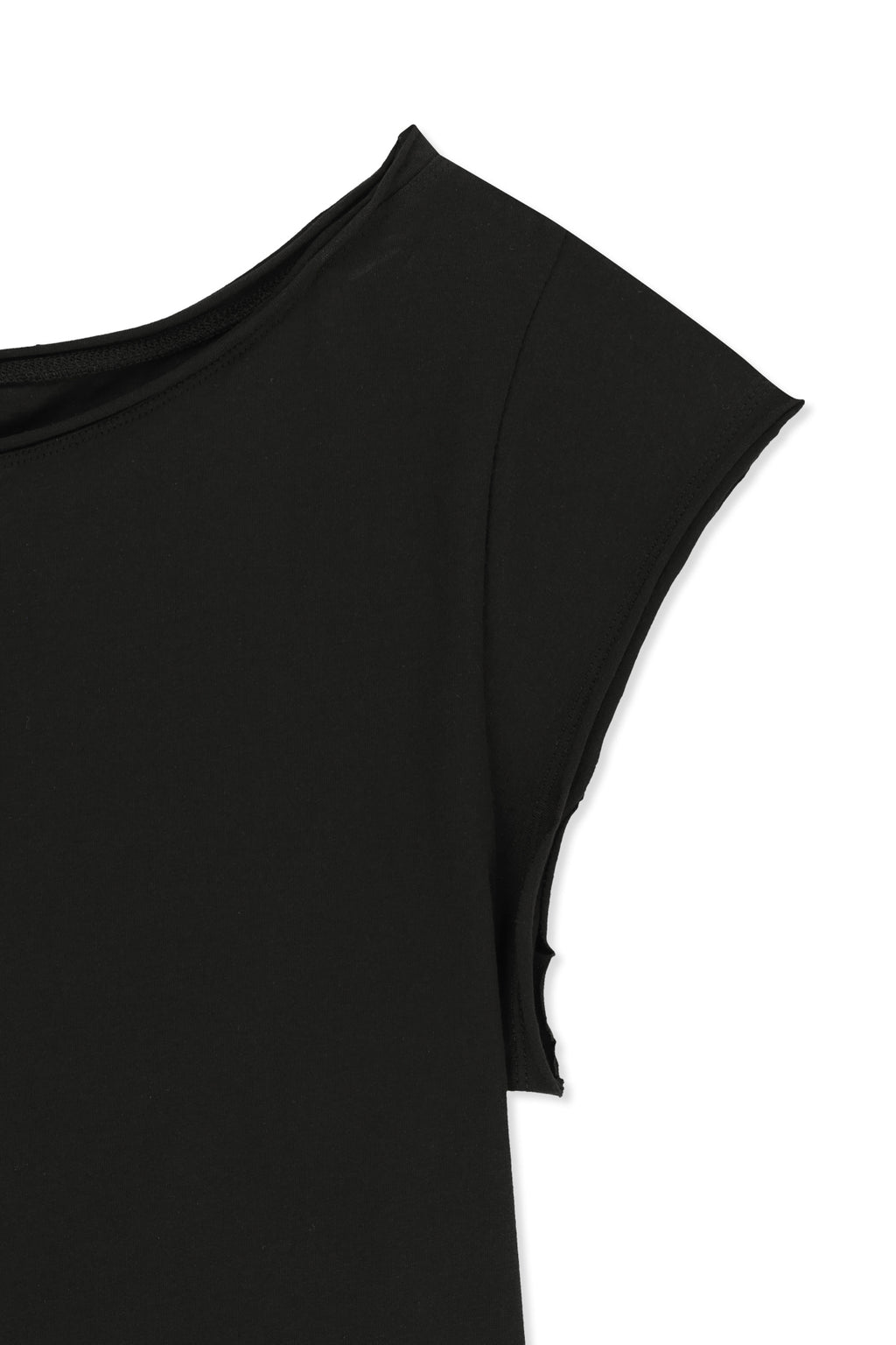 Matin Kim - Asymmetric Off Shoulder Top (Black) product image 5 | TRAB K-Fashion Australia