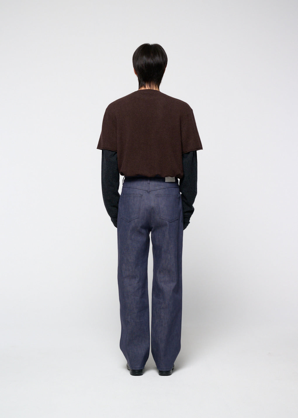 Amomento - Cashmere Easy Half Sleeve Knit (Brown) product image 4 | TRAB K-Fashion Australia
