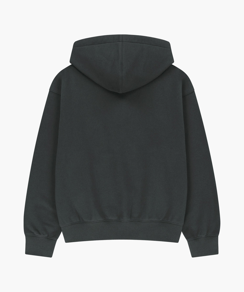 Marithe & Francois Girbaud - Small Classic Logo Oversized Hoodie (brushed) (Charcoal) product image 6 | TRAB K-Fashion Australia