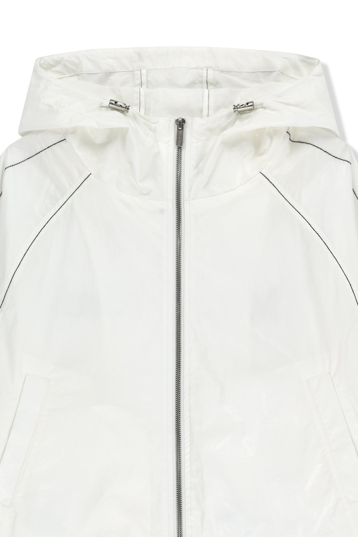 Matin Kim - Matin Crop Hoody Coating Jumper (White) product image 3 | TRAB K-Fashion Australia
