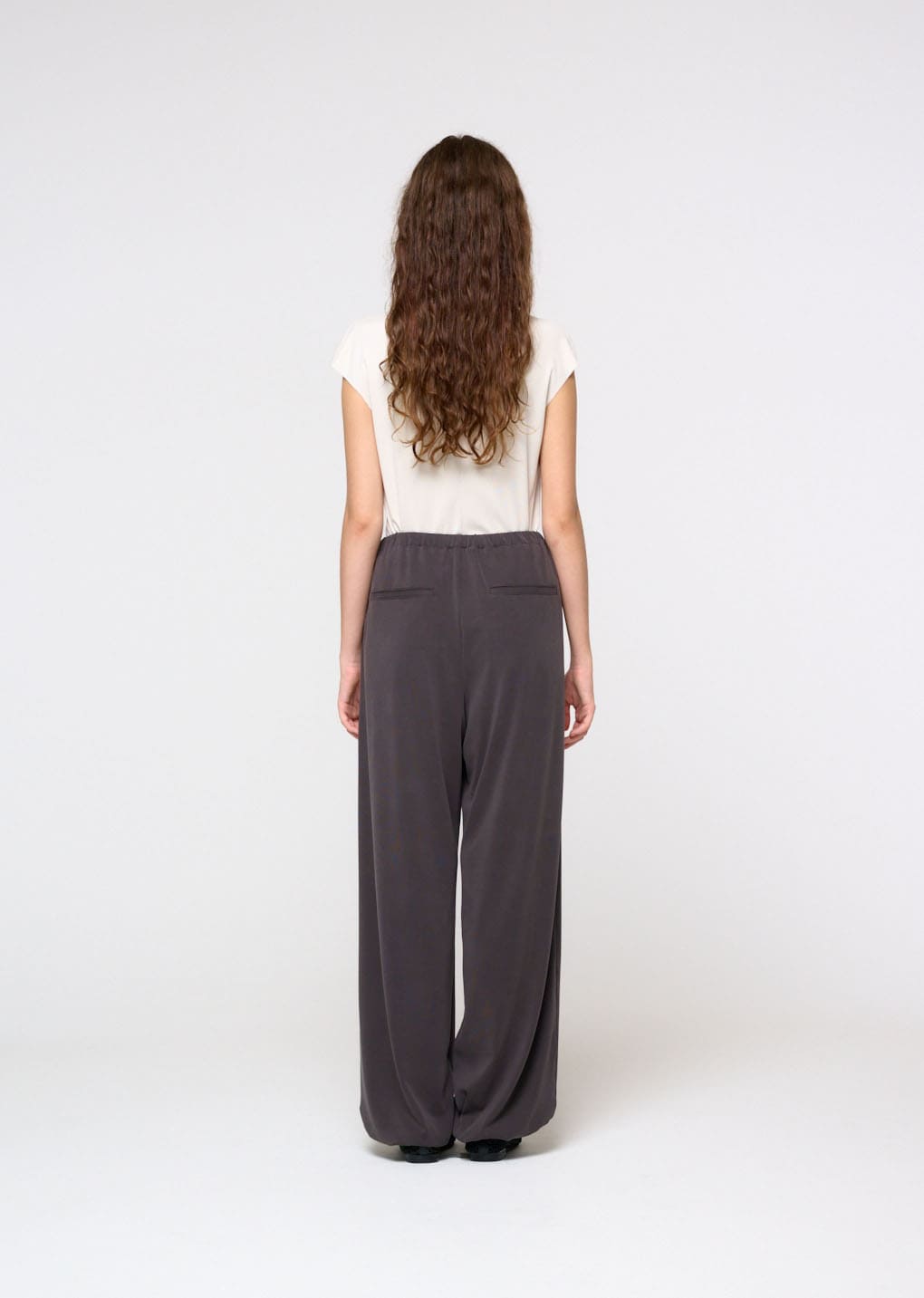 Amomento - Jersey Mock Neck Top (Ivory) product image 4 | TRAB K-Fashion Australia