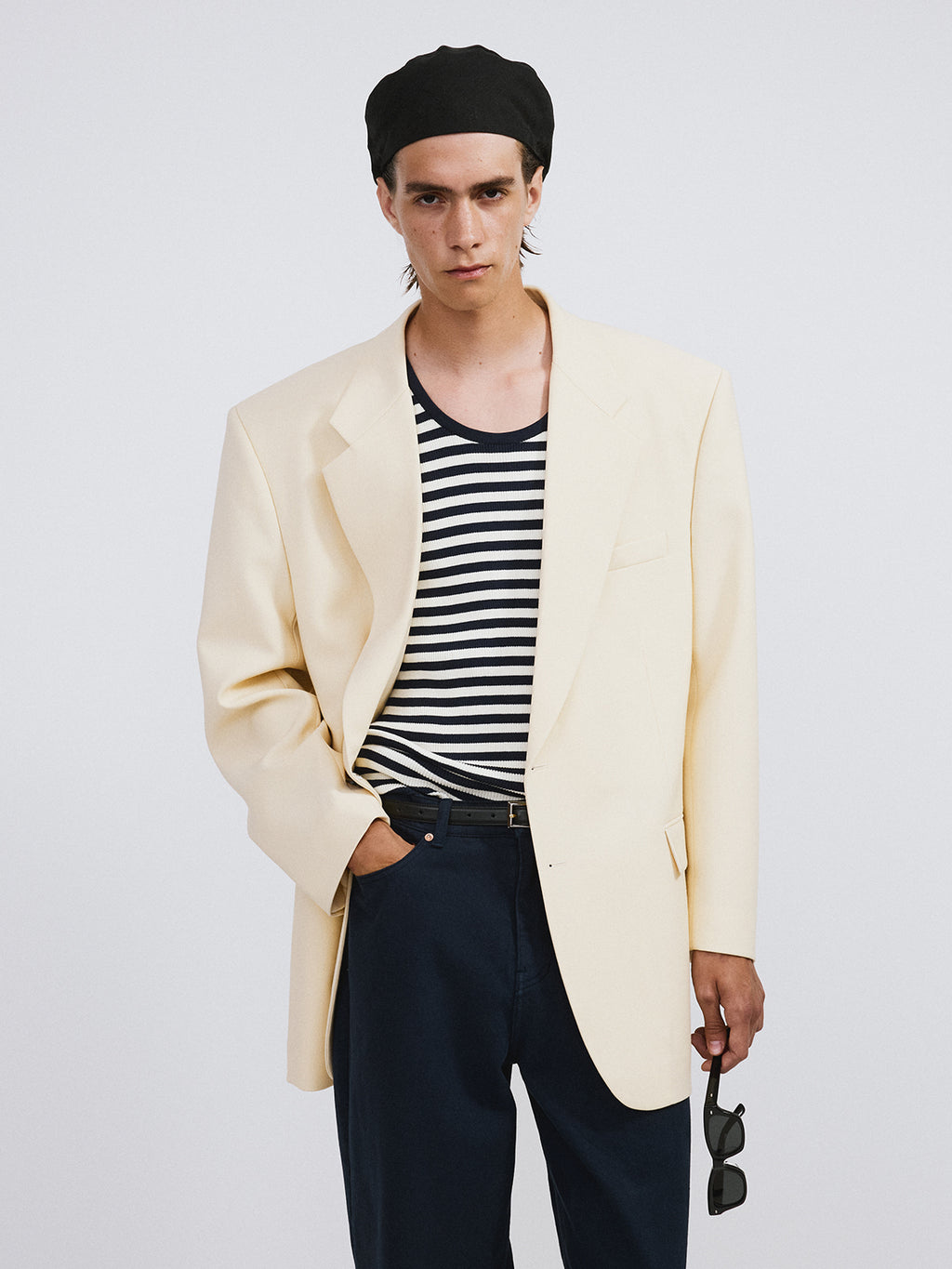 Recto - Oversized Structured Wool Jacket (Butter Beige) product image 3 | TRAB K-Fashion Australia