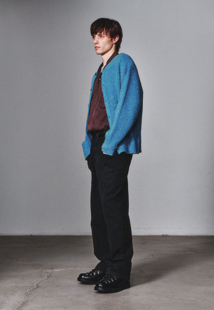 Art if acts - Mohair Round Neck Cardigan (Dark Blue) product image 2 | TRAB K-Fashion Australia