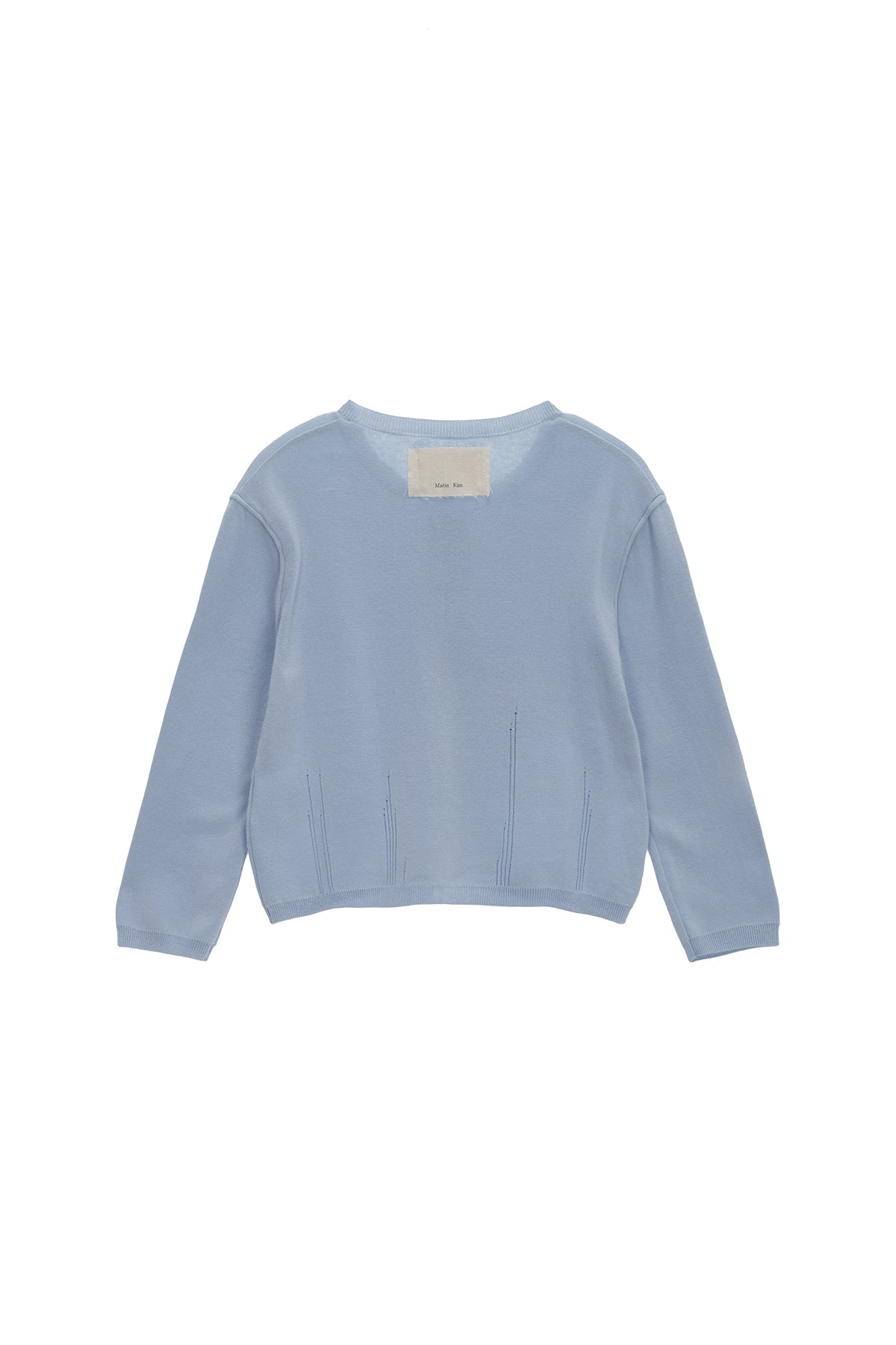 Matin Kim - Three Quarter Sleeve Round Cardigan (Sky) product image 2 | TRAB K-Fashion Australia