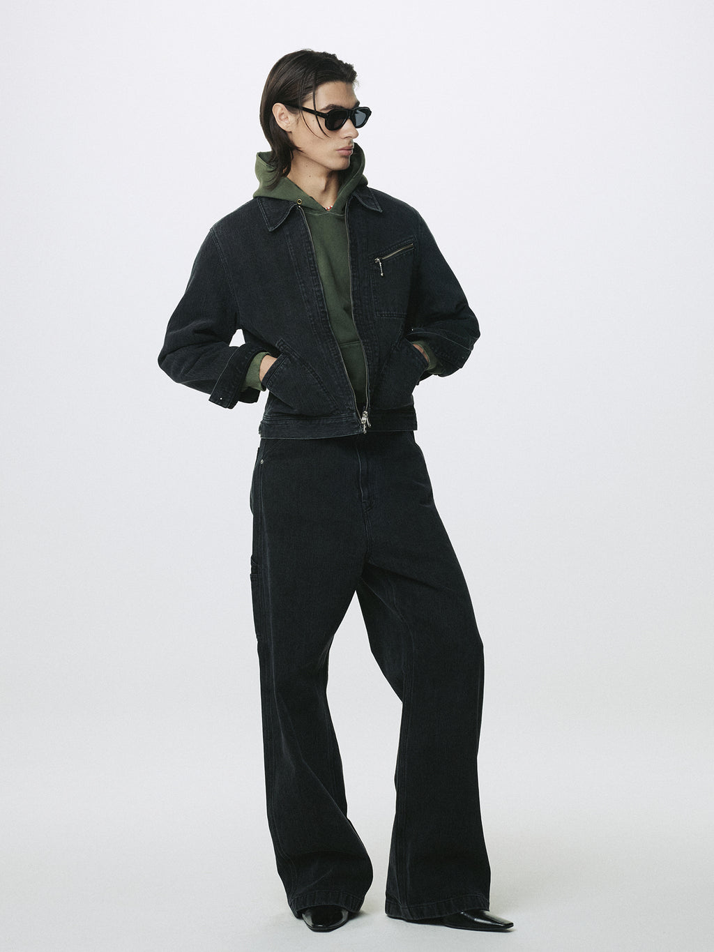 Tonywack - Cord Twill Denim Zipprerd Jacket (Faded Black) product image 7 | TRAB K-Fashion Australia