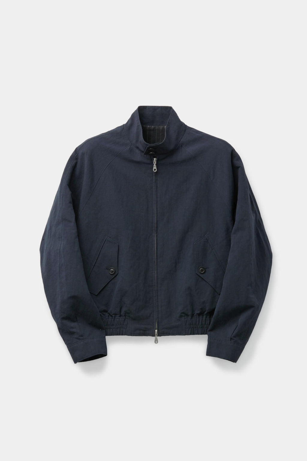 Coor - Linen Blend Harrington Jacket (Navy) product image 1 | TRAB K-Fashion Australia