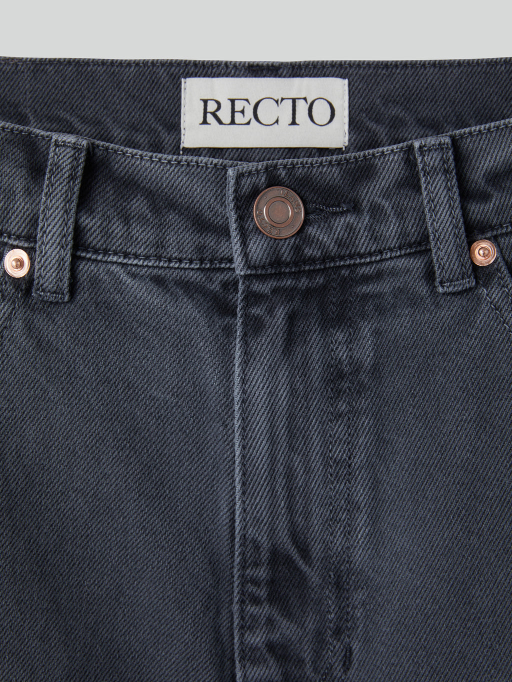 Recto - Regular Fit Denim Pants (Dark Grey) product image 6 | TRAB K-Fashion Australia