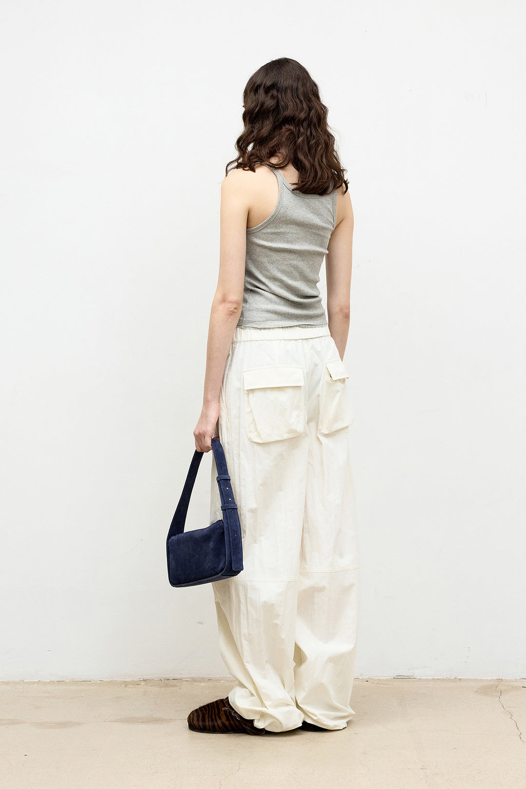 Coor - Double Cut-Off Sleeveless (Melange Gray) product image 4 | TRAB K-Fashion Australia