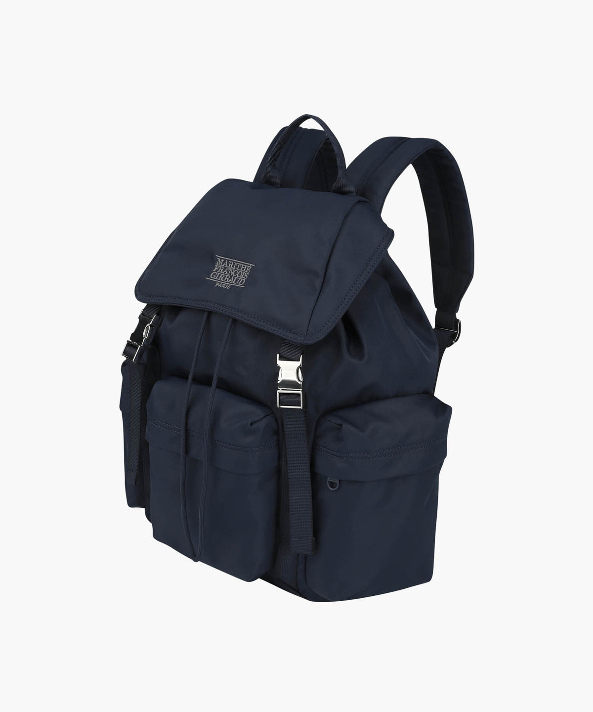 Marithe & Francois Girbaud - Classic Logo Metal Buckle Backpack (Navy) product image 2 | TRAB K-Fashion Australia